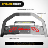 Bull Bar with Light Bar&License Plate Hole Compatible with Toyota Fj Cruizer 2007-2014 Truck Brush Guard, Front Bumper Push Bar w/Grille Skid Plate Light Mount