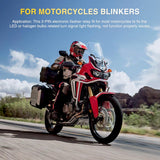 4PCS Flasher Relay Adjustable 2 Pin Electronic Blinker Relay 12V Fixes Motorcycle Turn Signal and Hazard Warn Hyper Blink Flash or No Flash for LED and Halogen Bulbs