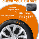 Wheel Cover Hubcaps 17 Inch Compatible with Honda CR-V CRV 2023 2024 2025 Hub Caps 17 inch Set of 4 Rim Covers Protector Wheel Replacement 44733-3A0-A02 ABS PC Material Flower Style, Silver