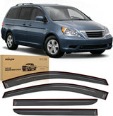 Outside-Mount Window Visors for Honda Odyssey 2005-2010, 4PCS | Window Rain Guards for Fresh Air Circulation in Rainy Weather, Honda Odyssey 2005 2006 2007 2008 2009 2010, Smoke Tinted