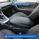 Center Console Cover Fit for Toyota RAV4 2019-2025 Armrest Cushion | Nappa Leather Armrest Cover for Toyota Accessories Waterproof Middle Center Console Pad Anti-Scratch Armrest Box Cover, Black