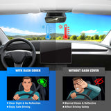 Dash Cover for Tesla Model 3/Y, Custom Fit Suede Mat | Non-Slip Backing, Reduce Sun Glare and Protect the Dashboard from UV Exposure