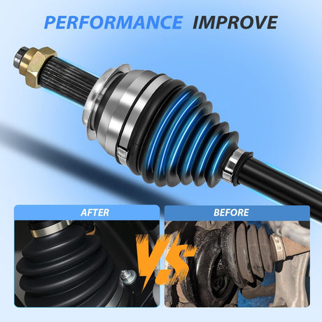 CV Axle Shaft Assembly Compatible with 2008 2009 2010 2011 2012 2013 2014 2015 Subaru Impreza 2005-2009 Legacy Outback Half-Shaft Assemblies Replacement Front Wheel Driver or Passenger Side