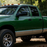 Tape-On Rain Guards for Dodge Ram 1500 Quad Cab 2002-2008, 4PCS | Out-Channel Smoke Window Visors, Helps Vent Fresh Air in Rainy Weather, Fits Dodge Ram 2500/3500 Quad Cab 2003-2009