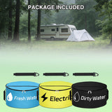 RV Hose Storage Bag 3 Pack Waterproof RV Sewer Hose Organizer Bags with Dual Zipper Closure, Handle & Straps RV Storage and Organization for Sewer, Fresh Water Hoses Camper Tools Accessories