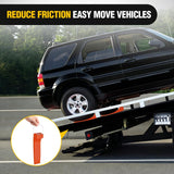 Tire Skates 4Pack – Rollback Tow Truck & Flatbed Carrier Accessories, Low Friction Skids for Locked Wheel Towing & Disabled Vehicle Recovery, 4000 lbs, Orange