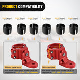 1PC UTV Flag Antenna Mount Whip Light Mounting Bracket Red Adjustable Heavy Duty for 1.5 to 1.75inch 1.75 to 2inch for Polaris RZR Ranger Can Am Maverick X3 Talon