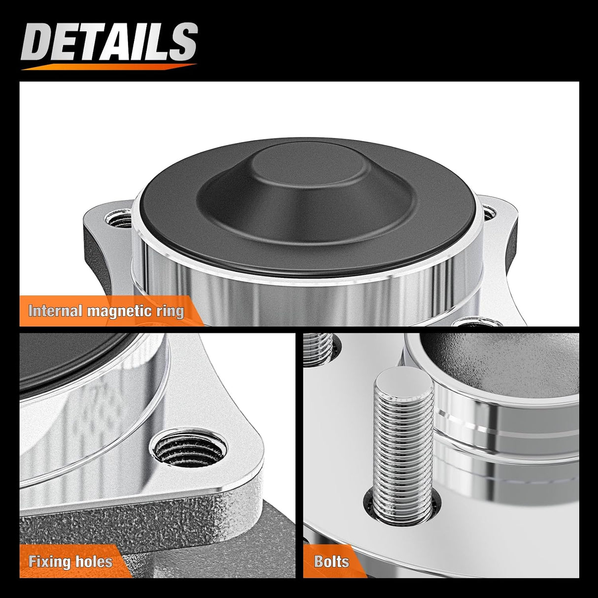 Rear Wheel Hub and Bearing Assembly for Toyota Corolla 2003 2004 2005 2006 2007 2008, Matrix 2003-2008, Celica 2000-2005 & Pontiac Vibe 2003-2008, FWD 512216-2Pack
