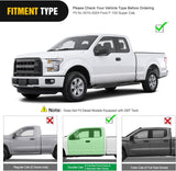 Running Boards for 2015-2026 Ford F150 Quad Cab 2 Full-Size Door & 2 Half-Size Door 6 Inch Side Step Nerf Bars Stainless Steel Black