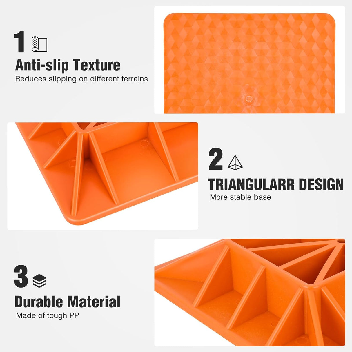 Off-Road Jack Base, Farm Jack Base Stand Plate Recovery Accessories,11.5 Inch x 11.5 Inch, Orange