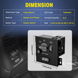 Headlight Dimmer Switch Compatible with 1998 1999 2000 2001 2002 2003 2004 2005 Chevy Blazer 1998-2004 S10 1998-2001 GMC Jimmy 1998-2003 Sonoma 1999-2001 Oldsmobile Bravada with Fog Light
