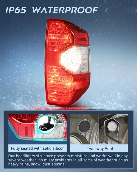 2014-2021 Toyota Tundra Taillight Assembly Rear Lamp Replacement OE Style Passenger Side Nilight