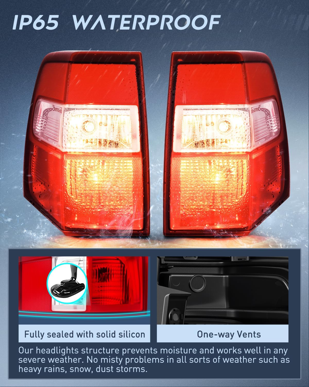 Taillight Assembly for 2007-2017 Ford Expedition Pair | Fits 2007 2008 2009 2010 2011 2012 2013 2014 2015 2016 2017 Ford Expedition OE Style Rear Tail Light Replacement