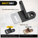 Light Mounting Bracket Hood Cowl Mount Brackets for Front A-Pillar Auxiliary Offroad LED Work Pods Lights on Jeep Wrangler JL JLU Gladiator JT 2018 2019 2020 2021 2022 2023 2024 2025, Black