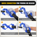 Quick Release S-Tow Shackle Hook – Heavy Duty Off-Road Recovery Hook, Fits Winch Rope & Recovery Strap, 11,000 LBS Working Load, for Jeep, SUV, ATV, Trailers, Blue