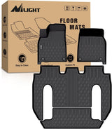 TPE Floor Mats for Tesla Model X 6 Seater 2022 2023 2024 2025 2026 All Weather Custom Fit Heavy Duty Floor Liners