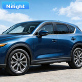 in-Channel Rain Guards for Mazda CX-5 2017-2026, Smoke Tinted Vent Visors, Durable Window Deflectors for Fresh Air Circulation, 4PCS