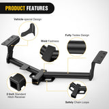 2 Inch Receiver Tow Hitch for Toyota RAV4 2006-2018 | Class 3 Trailer Hitch for 2006 2007 2008 2009 2010 2011 2012 2013 2014 2015 2016 2017 2018 Black Powder Coated
