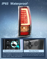 Taillight Assembly Compatible with 2003 2004 2005 2006 Chevy Silverado 1500 1500HD 2500 2500HD 3500 2007 Chevrolet Classic Incandescent Type Upgrade LED Tube Tail Lights Rear Brake Lamps