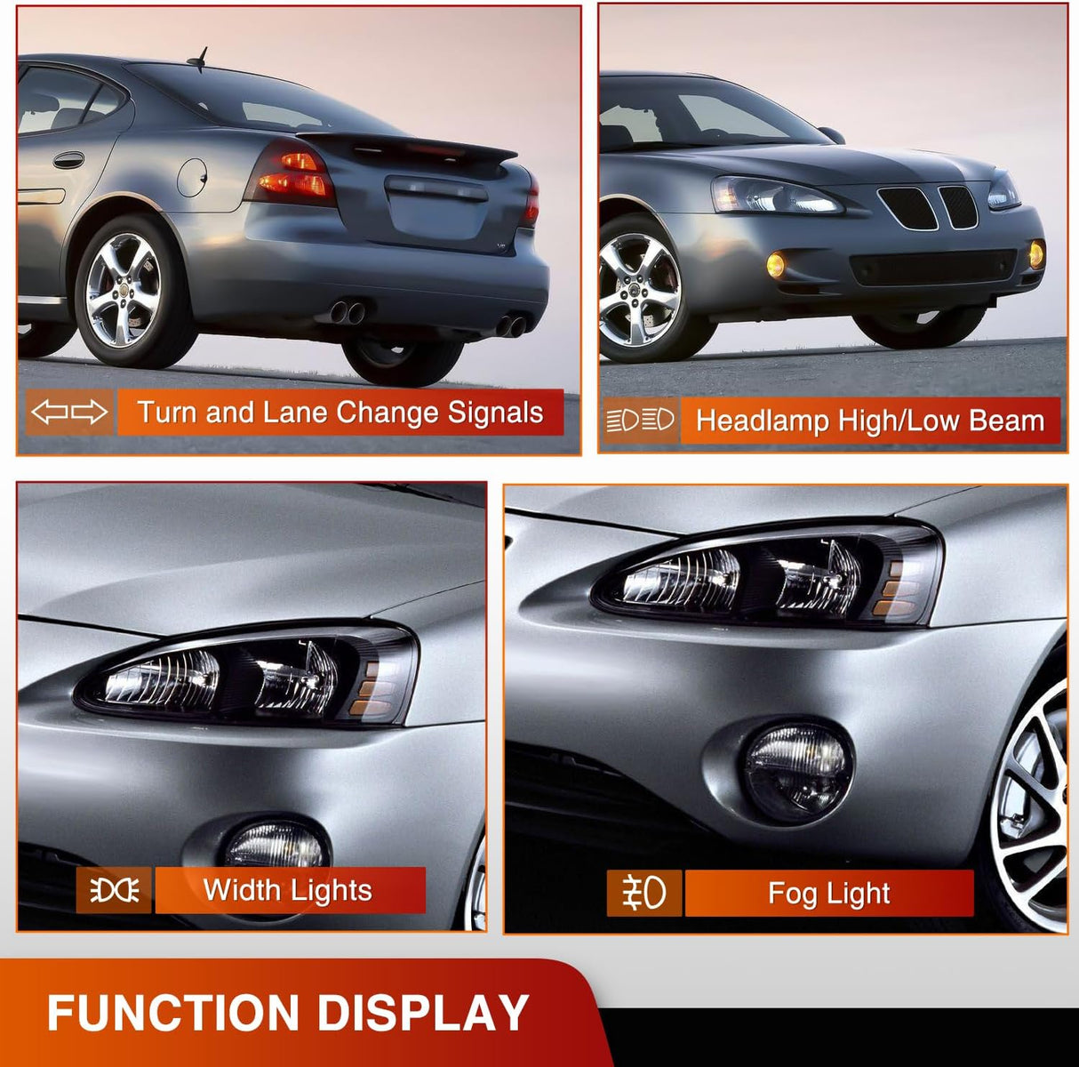 Turn Signal Switch Compatible with 2006 2007 2008 Pontiac Grand Prix w/Fog Lights Windshield Wiper Combination Dimmer Lever Switches with Cruise Control