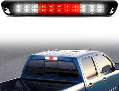 Third Brake Light Tail High Mount 3rd Stop Cargo Reverse LED Lights Smoked Lens Compatible with Chevy Colorado and GMC Canyon 2004 2005 2006 2007 2008 2009 2010 2011 2012 Pickup Truck