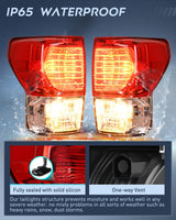 Taillight Assembly Compatible with 2007 2008 2009 2010 2011 2012 2013 Toyota Tundra Rear Tail Light Lamp Replacement OE Style Driver and Passenger Side