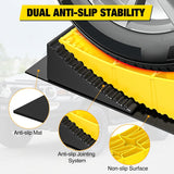 RV Levelers 2 Pack, Curved Camper Leveler with Chocks, Up to 35,000lbs | 1/2 Inch–4 Inch Leveling, Campers / Trailers / Motorhomes, Portable, Helping make RV leveling faster and easier