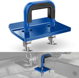 Trailer Hitch Tightener for 2 Inch Trailer Hitches Hitch Mount Anti Rattle Heavy Duty Steel with Rubber Cover Blue U Bolt Glossy Coating Plate Electrophoresis Anti-Rust Triple Protective