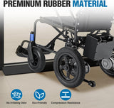 1.2 Inch Rise Threshold Ramp for Doorways, 39.4 Inch Wide Low Profile Cuttable Rubber Wheelchair Access Door Ramp for Doorway, Curb, Home Steps, Bathroom (Pair)