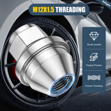 20PCS M12x1.5 Lug Nuts Compatible with 2013-2025 Ford Escape | for 2012-2021 Fusion 2021-2025 Bronco Sport 2014-2019 Lincoln MKC One-Piece Solid Chrome Steel OEM Factory Wheel Nuts Replace