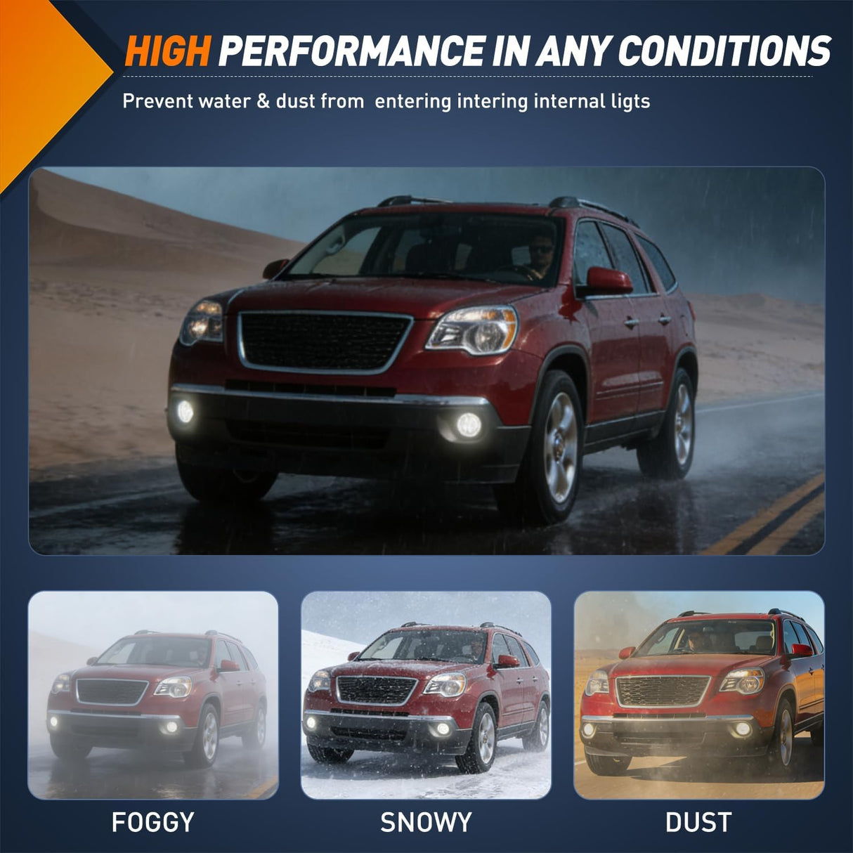 Fog Light Assembly Fog Light Assembly Compatible with 2007 2008 2009 2010 2011 2012 2013 Chevy Avalanche Suburban Tahoe GMC Yukon Acadia Ford Mustang Pontiac 2015 2016 2017 Silverado Colorado H16 Bulbs