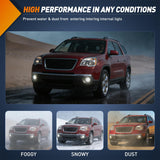 Fog Light Assembly Fog Light Assembly Compatible with 2007 2008 2009 2010 2011 2012 2013 Chevy Avalanche Suburban Tahoe GMC Yukon Acadia Ford Mustang Pontiac 2015 2016 2017 Silverado Colorado H16 Bulbs