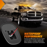 LED Cab Marker Lights 5 PCS 9 LED Smoke Lens Amber Roof Running Clearance Light Compatible with 1999 2000 2001 2002 Dodge Ram 2500 3500 Pickup Trucks