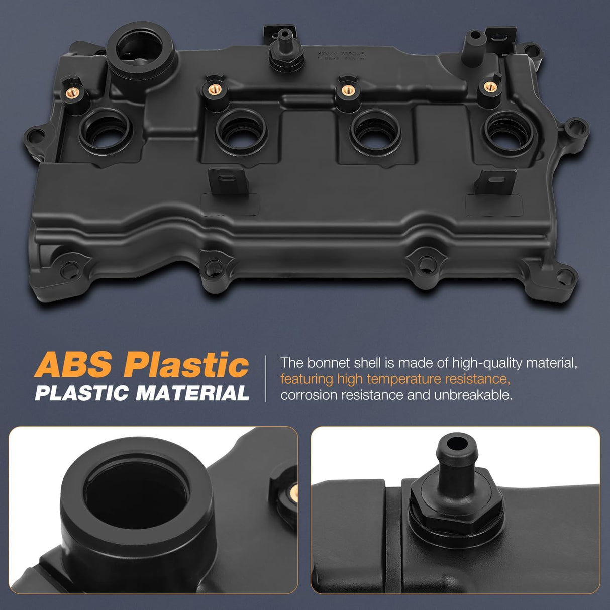 Engine Valve Cover for Nissan Altima 2014 2015 2016 2017, Rogue 2014-2016, Murano 2016, Pathfinder 2014, Valve Cover for QX60 Hybrid 2014 2015 2016 2017, 2.5L #132643KY0A (Bolts Included)