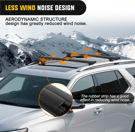 Roof Rack Cross Bars Compatible with Chevrolet Chevy Traverse 2022 2023 2024 with Side Rails, Adjustable Aluminum Less Wind Noise Car Crossbars for Cargo Carrier Luggage Kayak Tent Snowboard