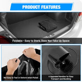 87Gal/330L Water Storage Bladder RV Potable Water Bladder Tank Camping 1000D PVC Foldable Collapsible Storage Containers for RV,Carrier,Camping, Agricultural Irrigation,Garden Watering, Black