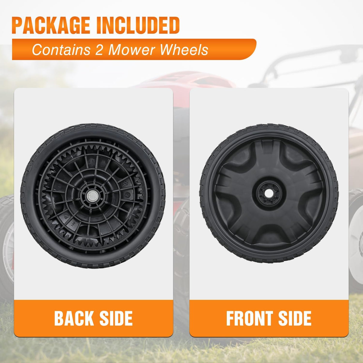 Lawn Mower Drive Wheels Replacement 8 Inch 634-05039 Assembly, Lawnmower Wheels Compatible with Troy-Bilt, Craftsman, TB200 TB210 TB220 TB230 TB270ES TB280ES, 2-Pack