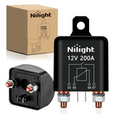 200A Starter Relay 4 Pin Split Switch 12V Continuous Heavy Duty SPST High Current Terminal Car On Off Control for Automotive Truck RV Camper