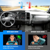 Dash Cover for 1999‑2006 GMC Sierra/Chevy Silverado, 2000‑2006 GMC Yukon/Yukon XL/Chevy Suburban/Chevy Tahoe, 2001‑2006 Avalanche, Suede Dashboard Mat Black