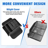 Center Console Cover for Ford Bronco 2021-2026 2/4-Door Armrest | Middle Armrest Cover for Car Accessories Waterproof Leather Arm Rest Cushion with Side Storage Pocket (Not for Bronco Sport)