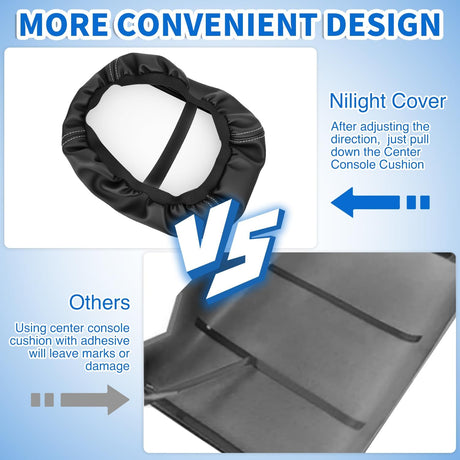 Center Console Cover Compatible with 2011-2019 Ford Explorer PVC Leather Armrest Cover for Car Middle Center Console Cushion Pad Waterproof Console Covers Car Armrest Box Cover Black