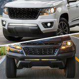 Lower Hidden Bumper Mounting Brackets for Colorado Canyon 4WD/2WD | Fit 2015-2022 Chevy Colorado 4WD/2WD 2015-2022 GMC Canyon 4WD/2WD,Designed for 30 Inch Single Row LED Light Bar