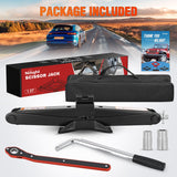 Scissor Jack Kit for Car 1.5 Ton(3307 lbs), Heavy Duty Portable Steel Scissor Lift Jack Car Tire Changing Kit with Ratchet & Lug Wrench for Sedan SUV MPV, 3.9 Inch-13.6 Inch Lifting Range, Black