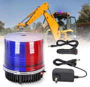 18LED Strobe Lights Red Blue Wireless Rotating Emergency Safety Flashing Beacon Light with Magnetic Base Mount and Two Types of Plugs for Vehicle UTV Truck Forklift Tractor Snow Plow