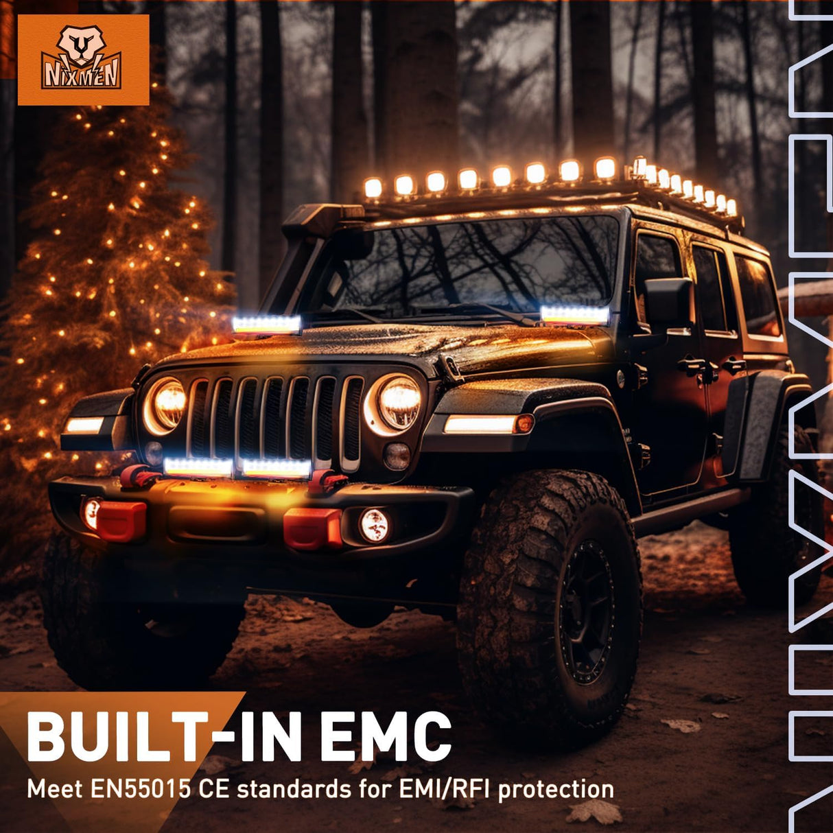 Side Shooter LED Light Pods with Amber DRL 6.5 Inch 2089LM Spot Flood Combo Offroad Driving Auxiliary Lights w/ 16AWG Wiring Kit for Truck ATV UTV Jeep