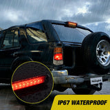 Third Brake Light for Honda Passport 1994 1995 1996 1997, Smoked | for Honda Passport 1994 1995 1996 1997, High Mount 3rd Stop LED Tail Van SUV Rear Cab Center Lamp Replacement