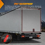 6Inch Oval Tail Light 2PCS 35LED Arrow Red Running Stop Brake Lights Surface Mount Waterproof for 12V Caravan Truck RV Camper Trailer Bus