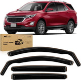in-Channel Rain Guards for Chevrolet (Chevy) Equinox 2018 2019 2020 2021 2022 2023 2024, Vent Window Visors, Original Window Deflectors-4PCS