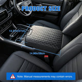 Center Console Cover Fit for Dodge Ram 1500 2013-2018 Ram 2500/3500 | 1500 Classic Model 2019-2024 Jump Seat Accessories Middle Armrest Cover for Car Waterproof Leather Arm Rest Cushion Pad