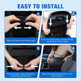 Center Console Cover Fit for Toyota Tacoma 2024 2025 2026 Armrest | Nappa Leather Armrest Cover for Toyota Accessories Waterproof Middle Console Cushion Anti-Scratch Car Arm Rest Box Pad, Black